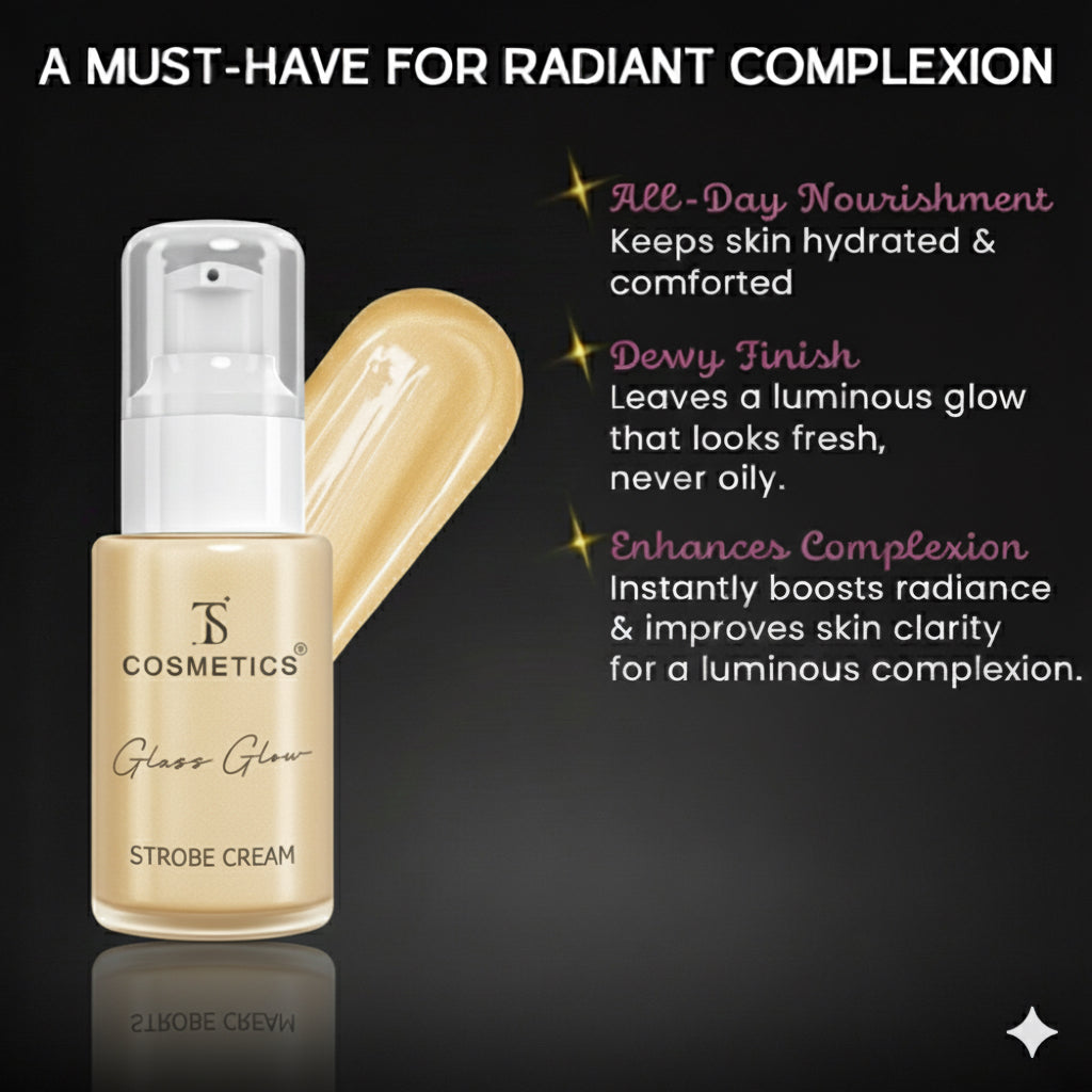 TS COSMETICS STROBE CREAM- Gold Glow