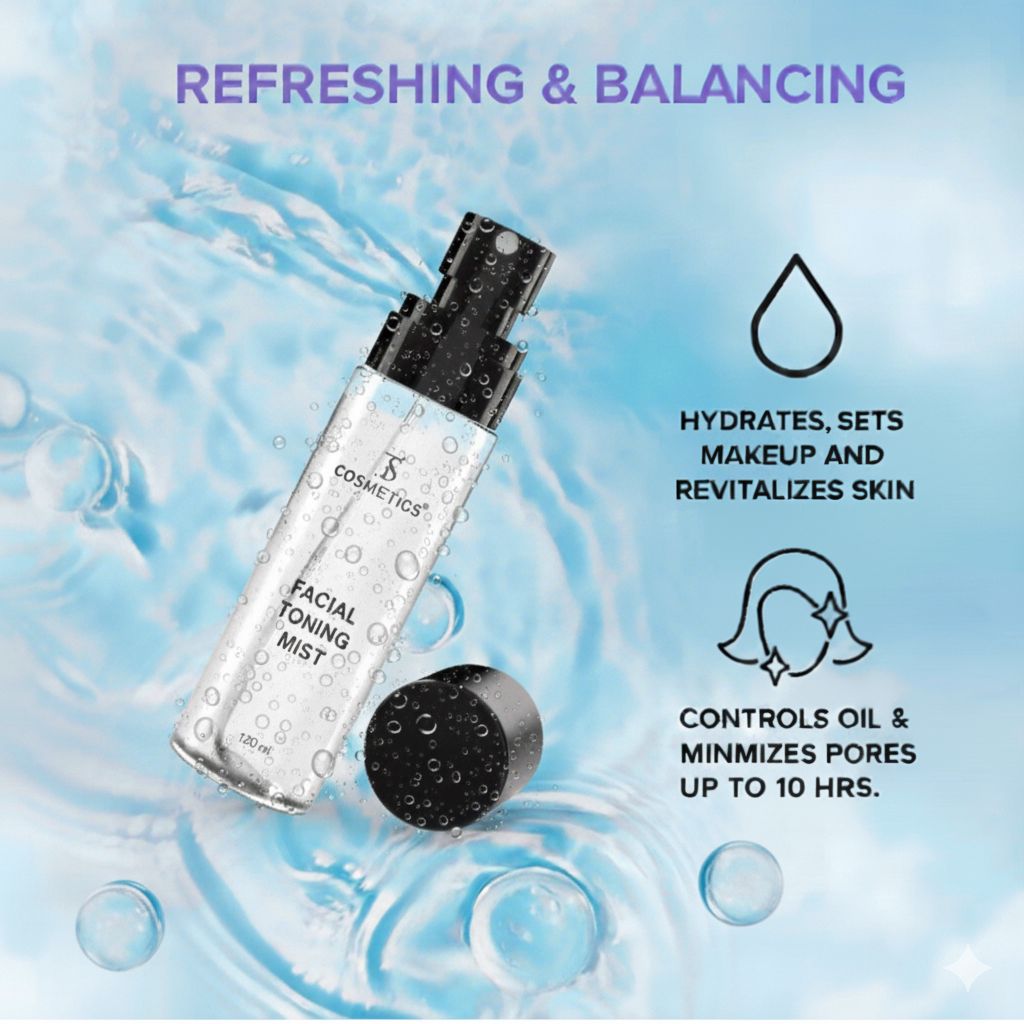 FACIAL TONING MIST 100% PURE ROSE WATER |
